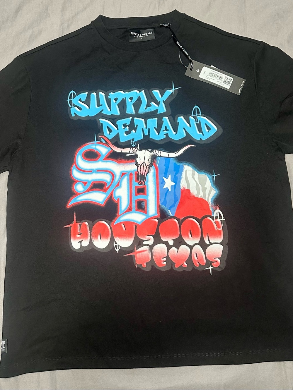 Supply & Demand Houston Texas Men’s Graphic Tee - Black